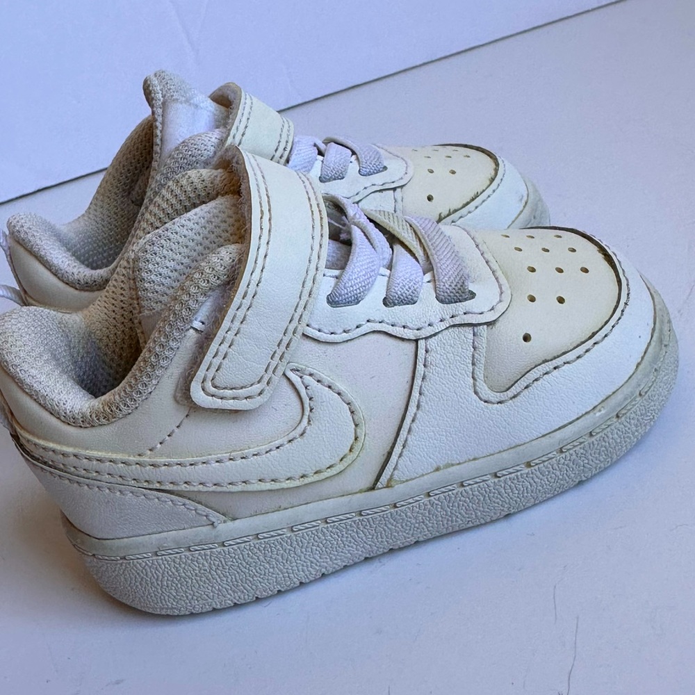 Nike Court Borough Low 2 (TDV) White/White BQ5453 100 Toddler/Kids 4C
